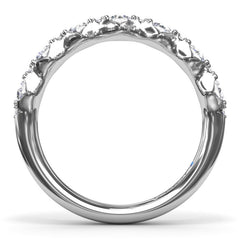 Round Diamond Anniversary Band