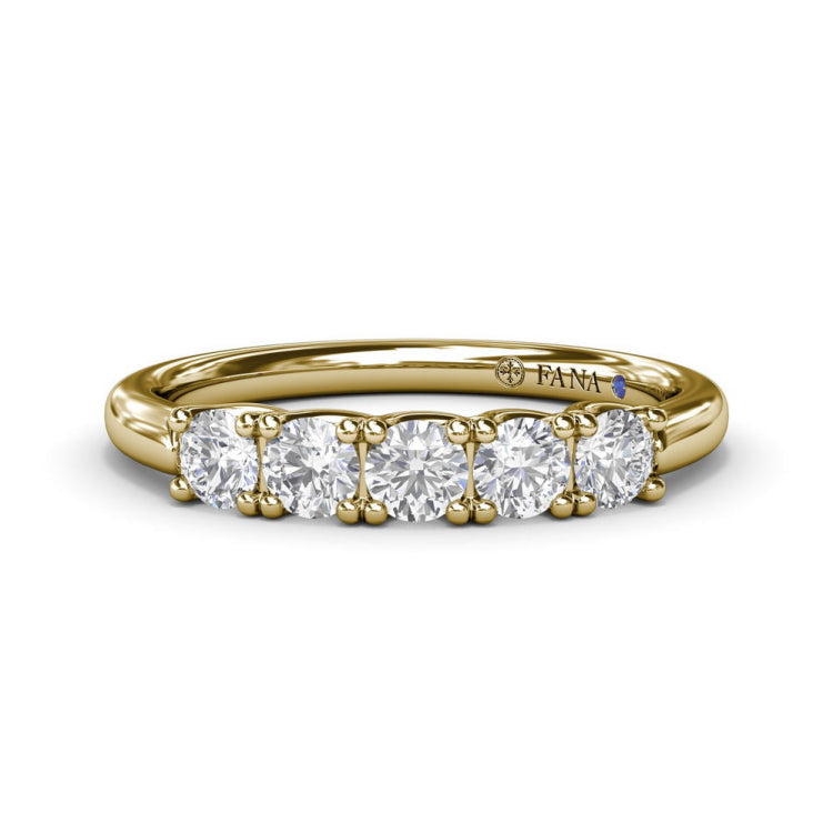 Round Diamond Anniversary Band