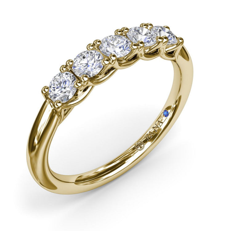 Round Diamond Anniversary Band