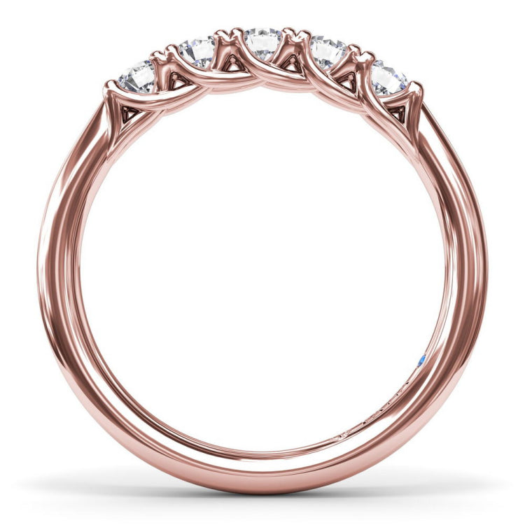 Round Diamond Anniversary Band