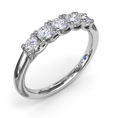 Round Diamond Anniversary Band