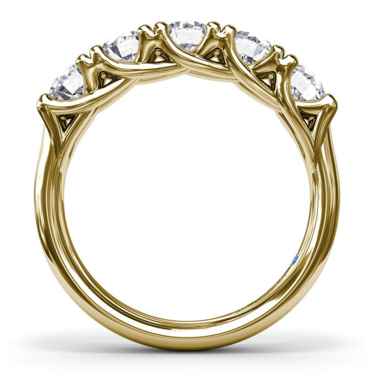 Round Diamond Anniversary Band