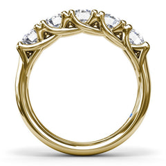 Round Diamond Anniversary Band