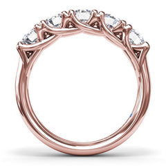 Round Diamond Anniversary Band