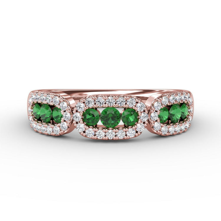 Petite And Precious Emerald And Diamond Ring 