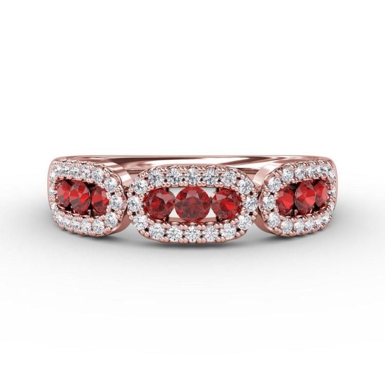 Petite And Precious Ruby And Diamond Ring 