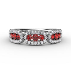 Petite And Precious Ruby And Diamond Ring 