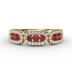Petite And Precious Ruby And Diamond Ring 