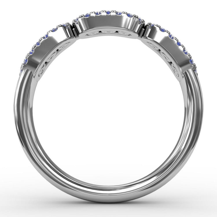 Petite And Precious Sapphire And Diamond Ring 