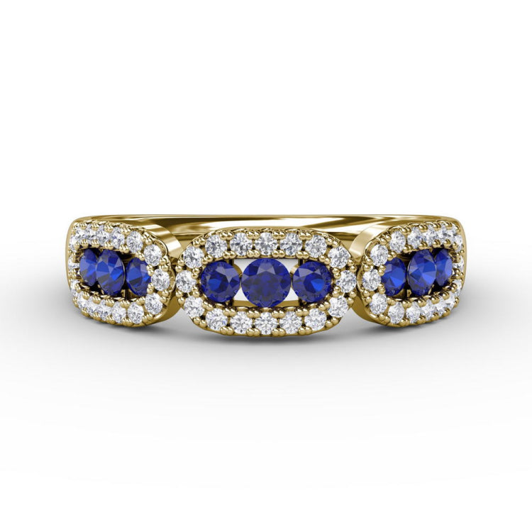 Petite And Precious Sapphire And Diamond Ring 