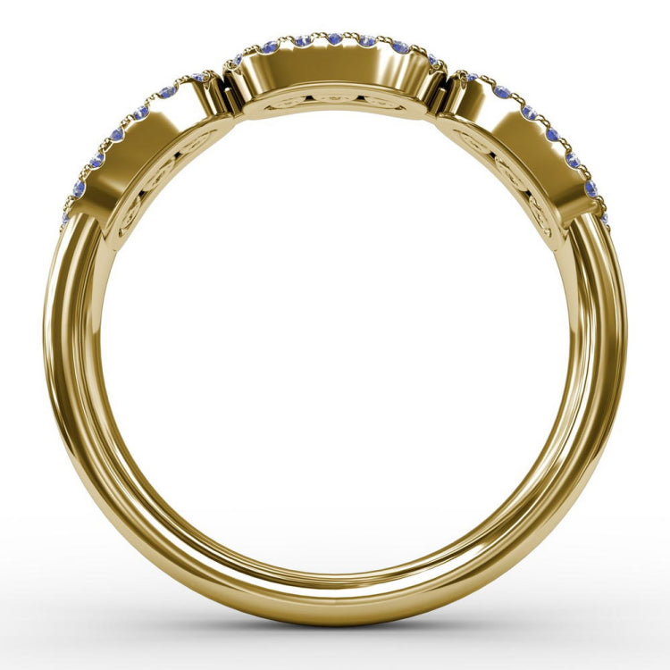 Petite And Precious Sapphire And Diamond Ring 