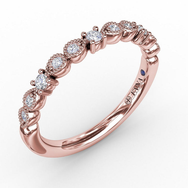 Milgrain Marquise Diamond Band