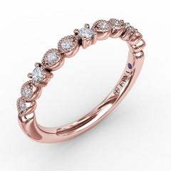 Milgrain Marquise Diamond Band