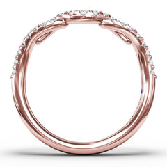 Curved Diamond Ring 