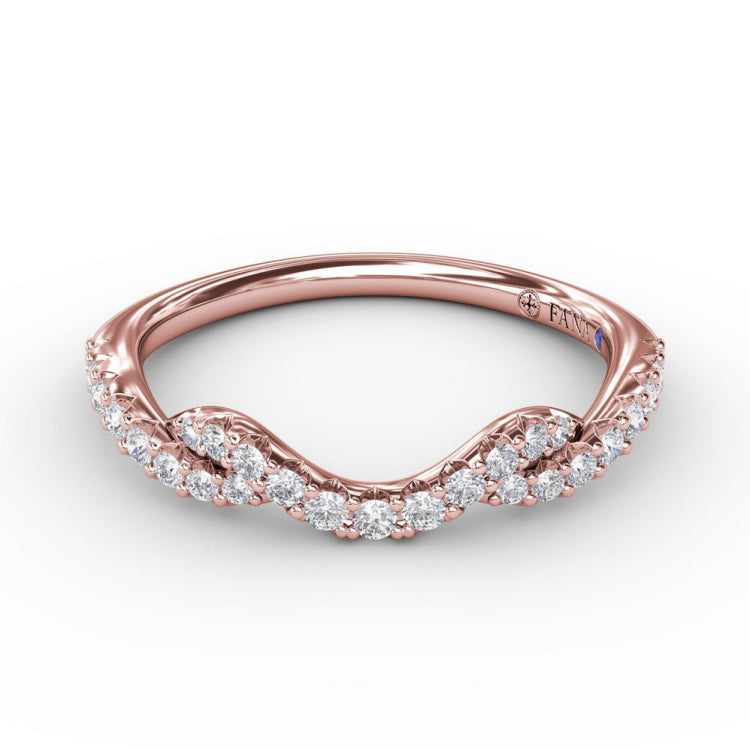 Curved Diamond Ring 