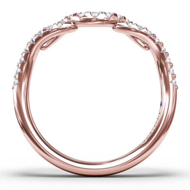 Curved Diamond Ring 