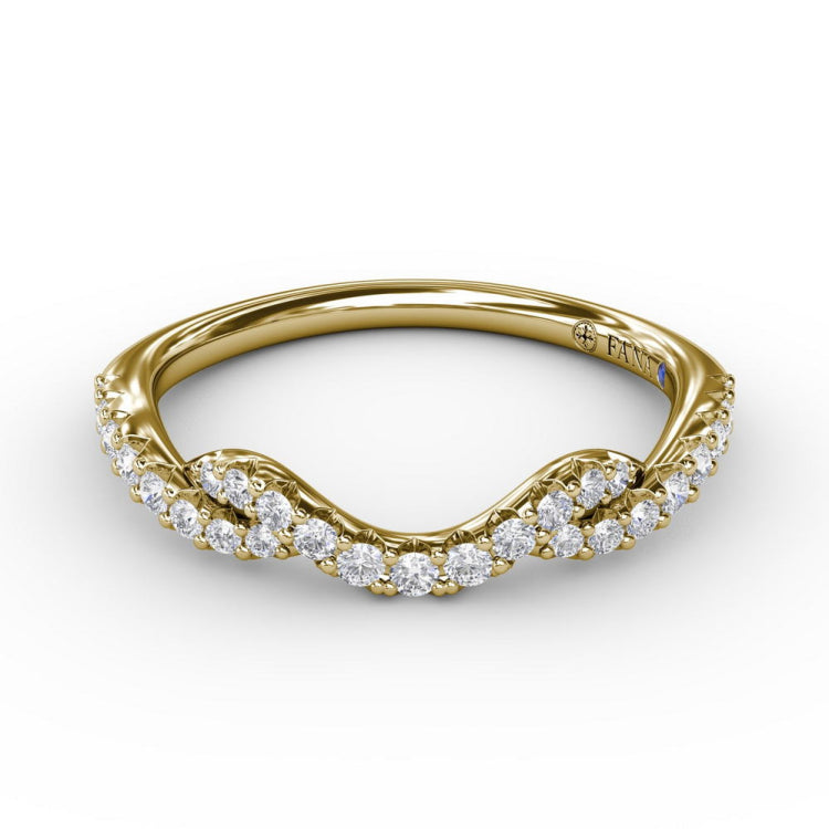 Curved Diamond Ring 