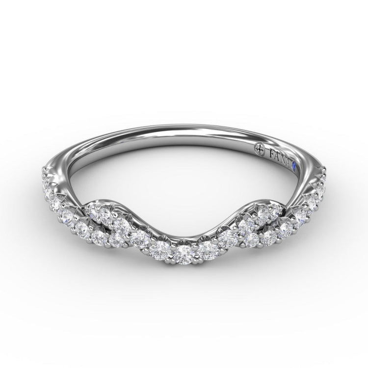 Curved Diamond Ring 