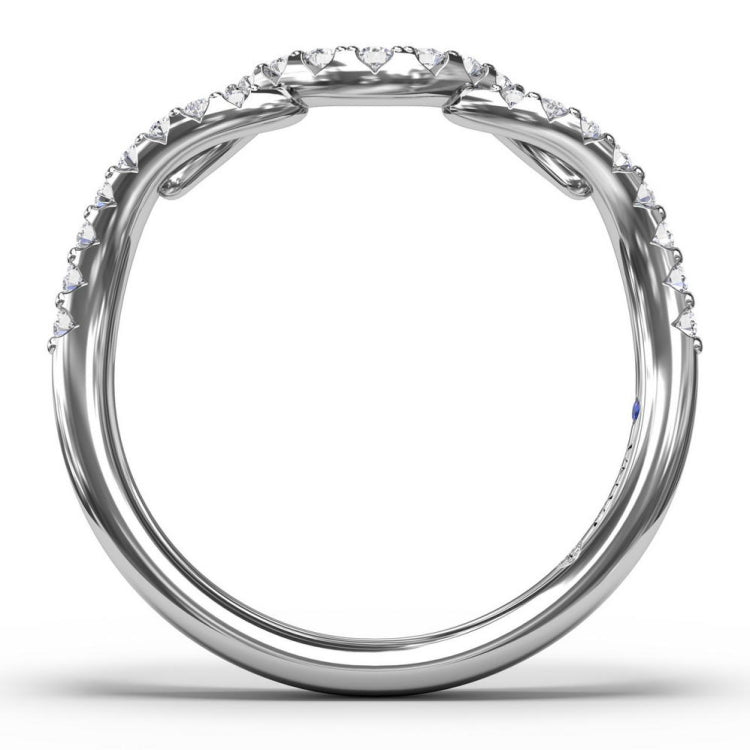 Curved Diamond Ring 