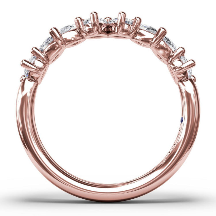 Pear Cluster Diamond Ring 