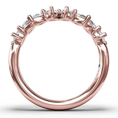 Pear Cluster Diamond Ring 