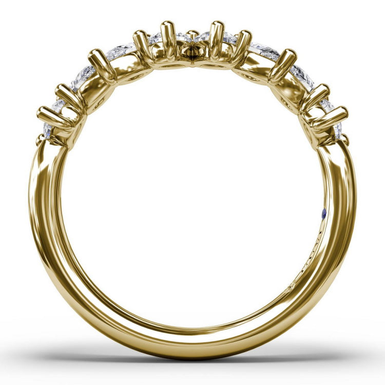 Pear Cluster Diamond Ring 