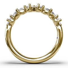 Pear Cluster Diamond Ring 
