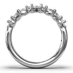 Pear Cluster Diamond Ring 