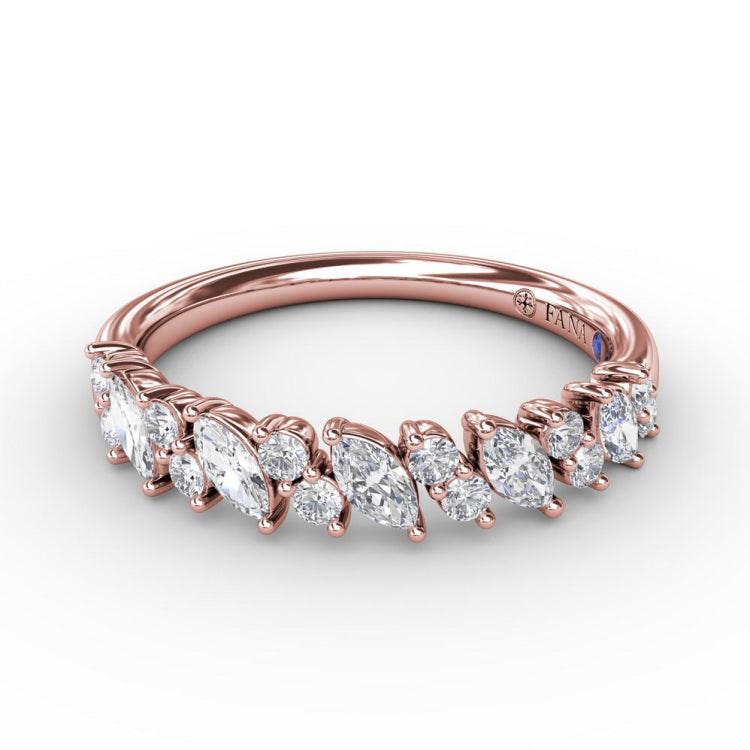 Floating Marquise and Round Diamond Ring 