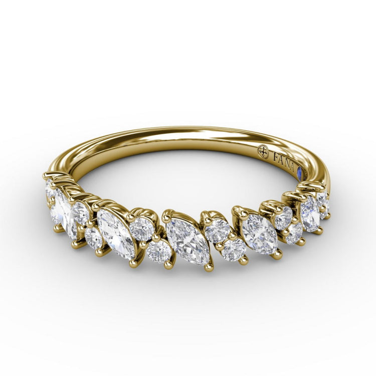 Floating Marquise and Round Diamond Ring 