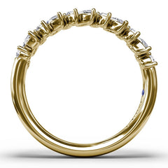 Floating Marquise and Round Diamond Ring 
