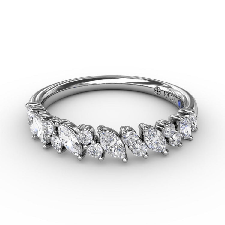 Floating Marquise and Round Diamond Ring 