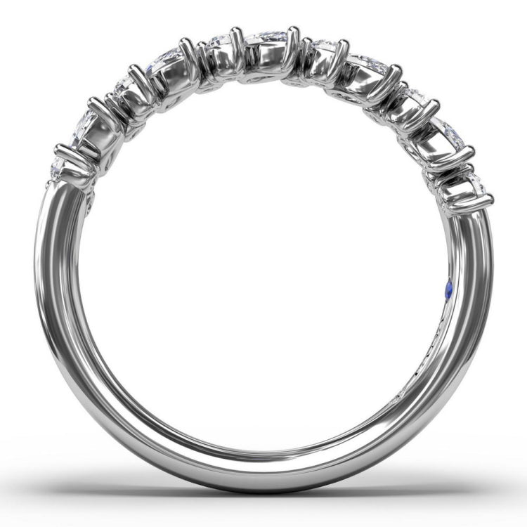 Floating Marquise and Round Diamond Ring 