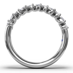 Floating Marquise and Round Diamond Ring 