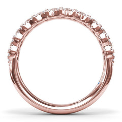 Marquise Shaped Diamond Band