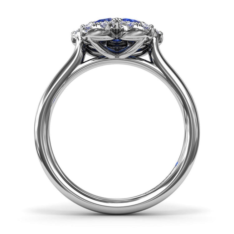 Sapphire Magnolia Ring