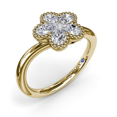 Magnolia Wave Diamond Ring