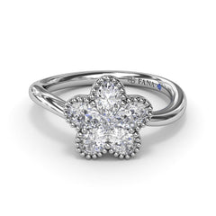 Magnolia Wave Diamond Ring