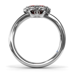 Magnolia Wave Ruby Ring