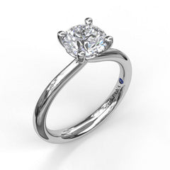 Timeless Round Cut Solitaire Engagement Ring