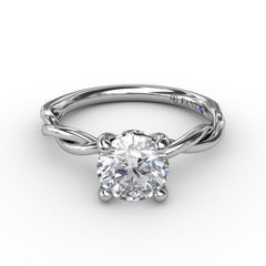 Elegantly Twisted Engagement Ring 