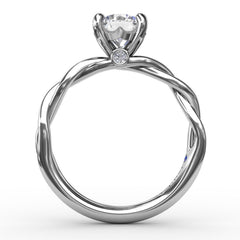 Elegantly Twisted Engagement Ring 