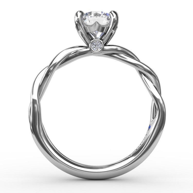 Elegantly Twisted Engagement Ring 
