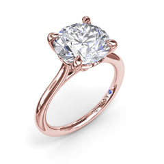 Precious Solitaire Diamond Engagement Ring 