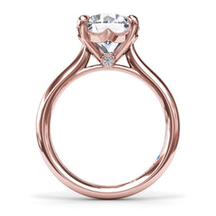 Precious Solitaire Diamond Engagement Ring 