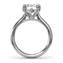 Precious Solitaire Diamond Engagement Ring 