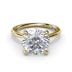 Precious Solitaire Diamond Engagement Ring 