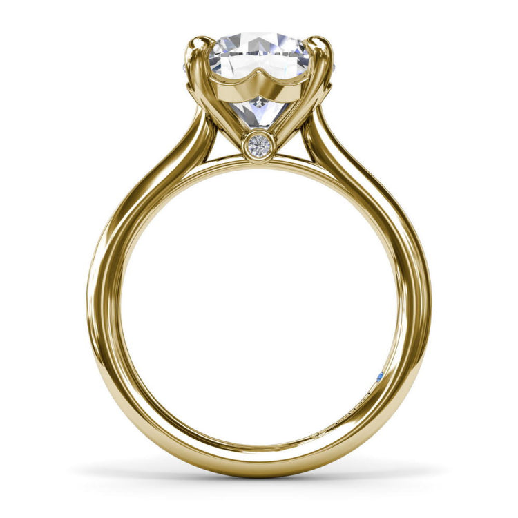 Precious Solitaire Diamond Engagement Ring 