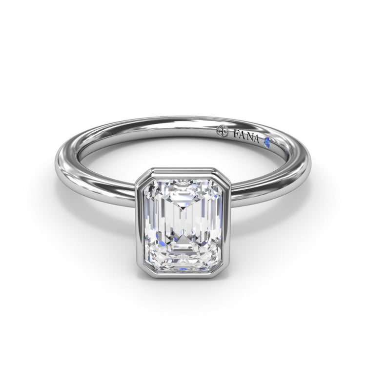 Modern Solitaire Diamond Engagement Ring 