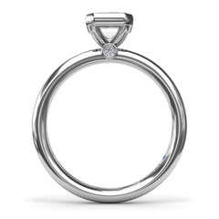 Modern Solitaire Diamond Engagement Ring 